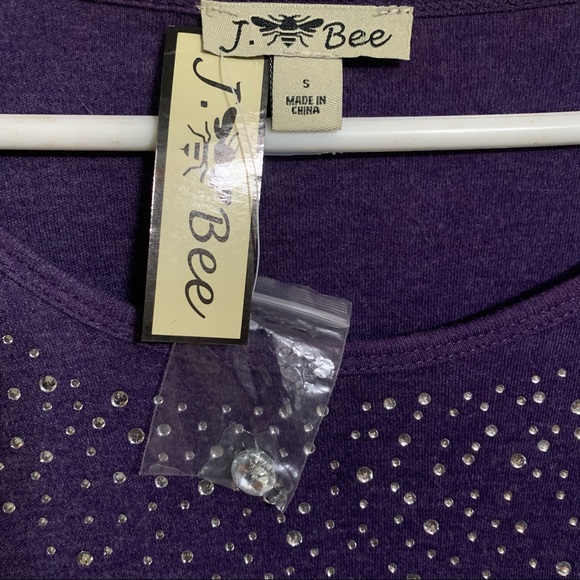 J Bee Purple Sweater S - Picture 2 of 6